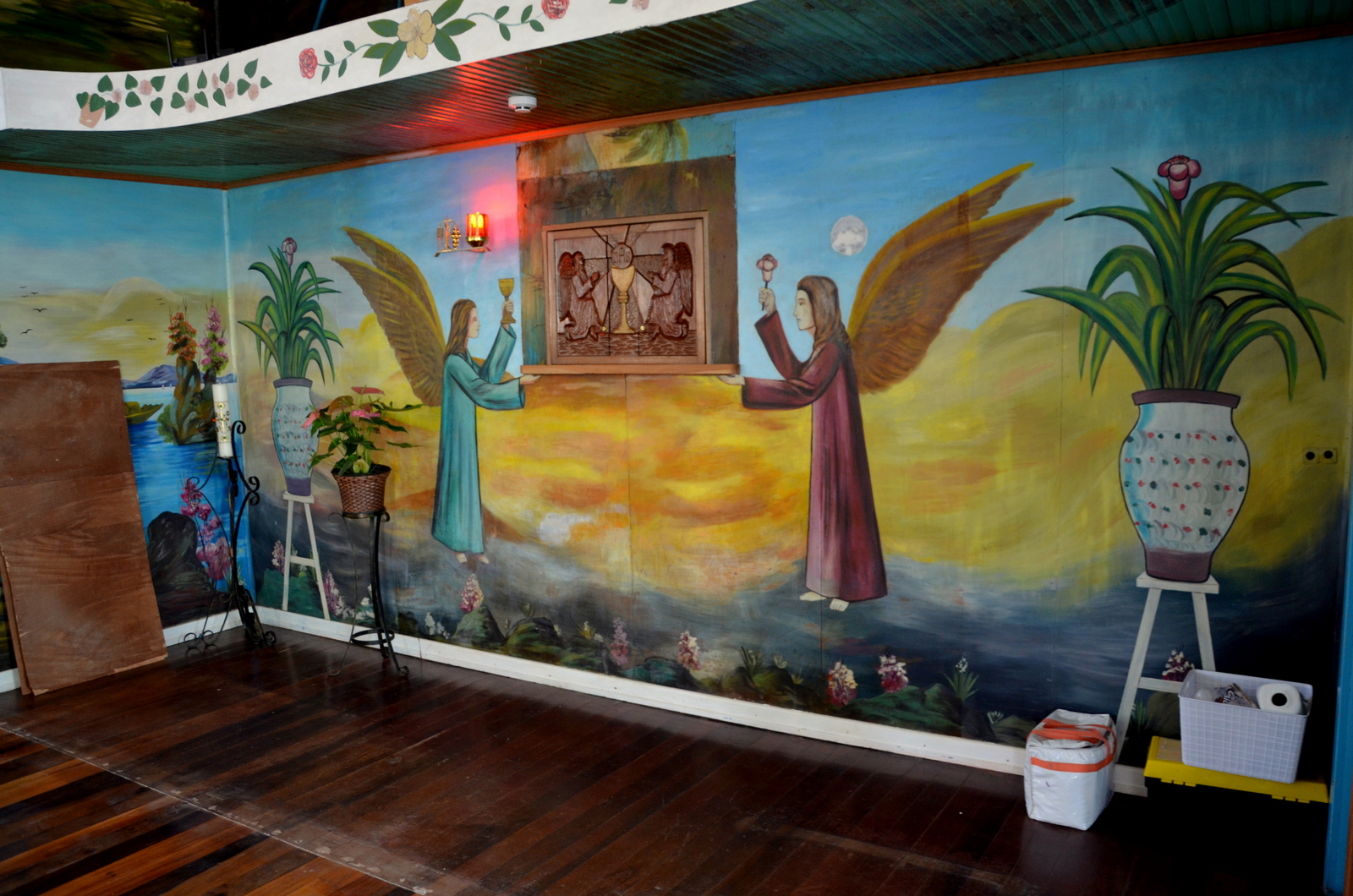 Painel de Santa Bárbara é restaurado em Siderópolis